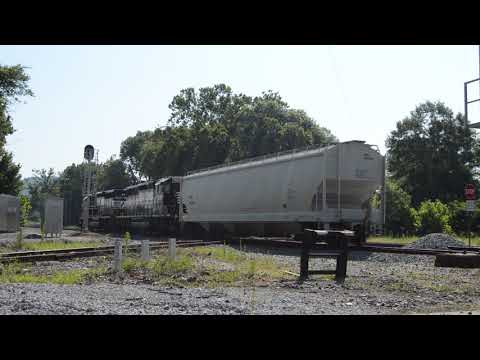 NS 3544 and NS 6100 go across the ATN/NS Diamond in Attalla, AL