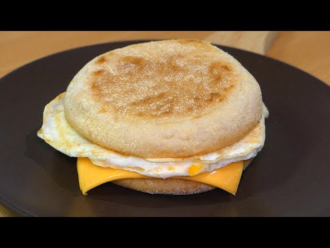 McDonald’s Egg & Cheese McMuffin | No Egg Ring | Easy Copycat Recipe