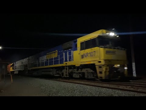 1PM5 Pacific National container train with NR107 and NR57 from Perth headed for Melbourne 28/5/2025