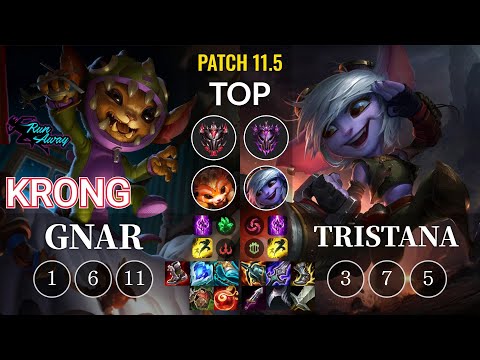 RNW KronG Gnar vs Tristana Top - KR Patch 11.5