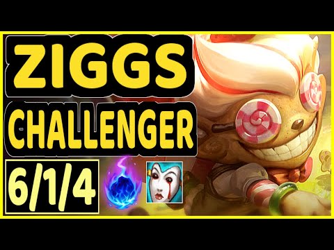 FREEZE (ZIGGS) - 6/1/4 KDA CHALLENGER GAMEPLAY - EUW