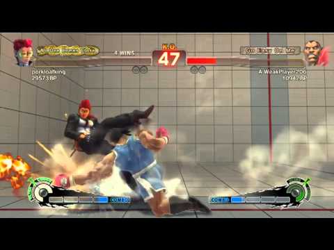SSF4: porkloafking (C.Viper) VS A WeakPlayer206 (Balrog)