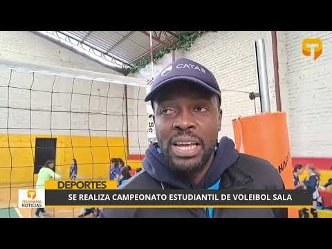 Se realiza campeonato estudiantil de voleibol sala