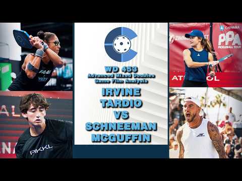Advanced Pickleball Film Breakdown | Irvine & Tardio vs. Schneemann & McGuffin | PPA Finals Analysis