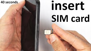 How to insert SIM card in iPhone 15