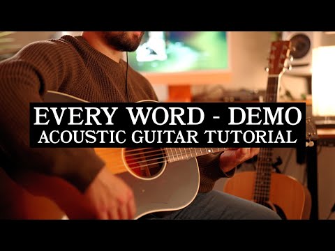 Official Guitar Tutorial | "Every Word - Demo" by Ivan Castro