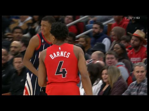 Scottie Barnes Makes Back to Back 3-Pointers - Raptors vs Rockets | Feb 3, 2023