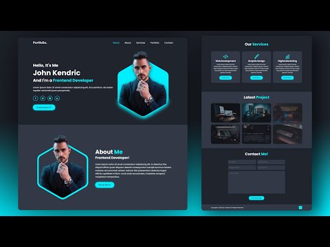 How can I create a personal portfolio website using HTML, CSS, and ...