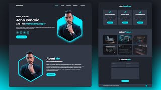 Download the video "Build a Complete Responsive Personal Portfolio Website using HTML CSS Javascript"