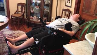 Wheelchair Stretching: Reclined Position