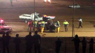 preview picture of video 'carrick speedway january 7th sprintcar final (tas vs usa part1)'