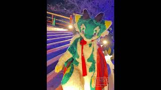 着ぐるみ夜撮影! Night Photoshoot in a Beautiful Tourist Spot with a Fursuit✨  #fursuit