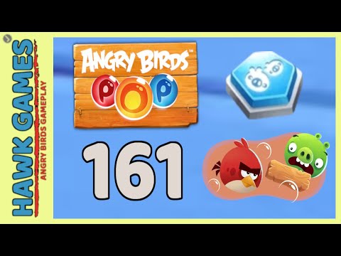Angry Birds Stella POP Bubble Shooter Level 161 - Walkthrough, No Boosters