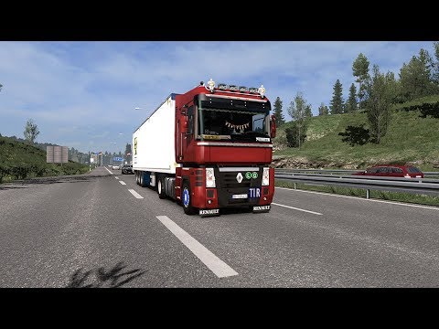 [ETS2] Euro Truck Simulator 2 1.33 - Renault Magnum - Trailer Kraker - Linz to Innsbruck