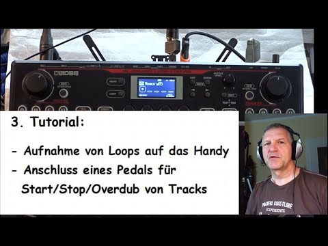3. Tutorial deutsch Boss RC505 mkII - Pedal/switch & Adapter zum Export / Aufnahme d. Loops Tracks