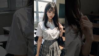 Download lagu [4k Lookbook] - Beautiful girl at school - 학교에서 아름다운 소녀 - 学校の美しい女の子 #aigirl #school #aiart mp3