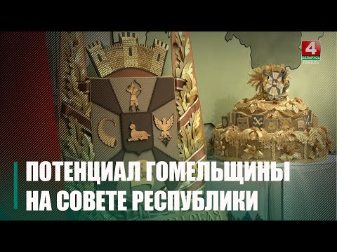 Пять районов Гомельщины представили свой потенциал в Совете Республики видео