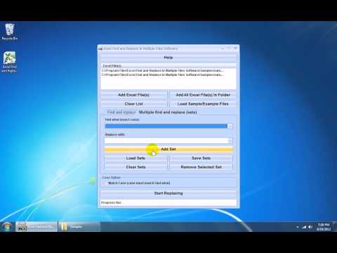 Excel Find and Replace In Multiple Files Software