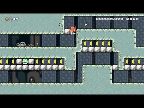 Super Mario Maker Levels: "Spiny Helmet Rush"