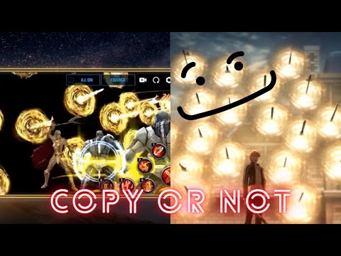 Marvel future fight (game) copies from fate franchise’s Gilgamesh.