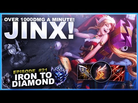 OVER 1000 DAMAGE PER MINUTE ON CRIT JINX! - Iron to Diamond - Ep. 21 | League of Legends