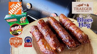 How To Make BBQ Shotgun Shells! / Bacon Wrapped on The Traeger Pellet Smoker!