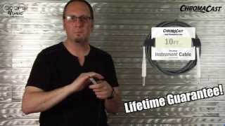 ChromaCast 10 Ft Performance Instrument Cable Lifetime Guarantee