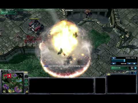Great nuke on an army - Starcraft 2