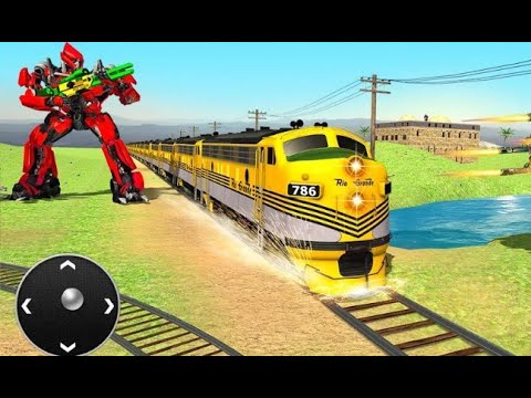 Futuristic Train Transforming Robot ~Train Robot Shooting Games~Android Gameplay #02.