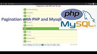Create Pagination with PHP and Mysqli