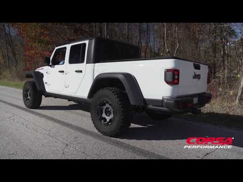Hear the CORSA Performance 2020+ Jeep Gladiator JT 3.6L Cat-Back Exhaust Sport Sound Level Roar