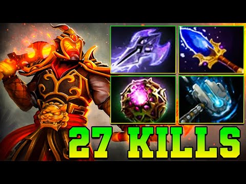 27 Kills & Ultra Kills Ember Spirit !! Ember Spirit Dota 2 Carry Mid Pro Gameplay Guide Build 7.38