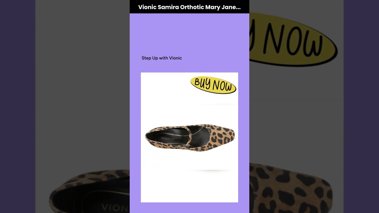 Watch Vionic Samira Orthotic Mary Jane - Women's Mary Jane Pump video
