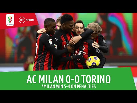 AC Milan vs Torino (0-0) (AC Milan win 5-4 on penalties) | Coppa Italia Highlights