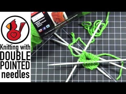 KNITTING WITH DOUBLE POINTED NEEDLES Video #213