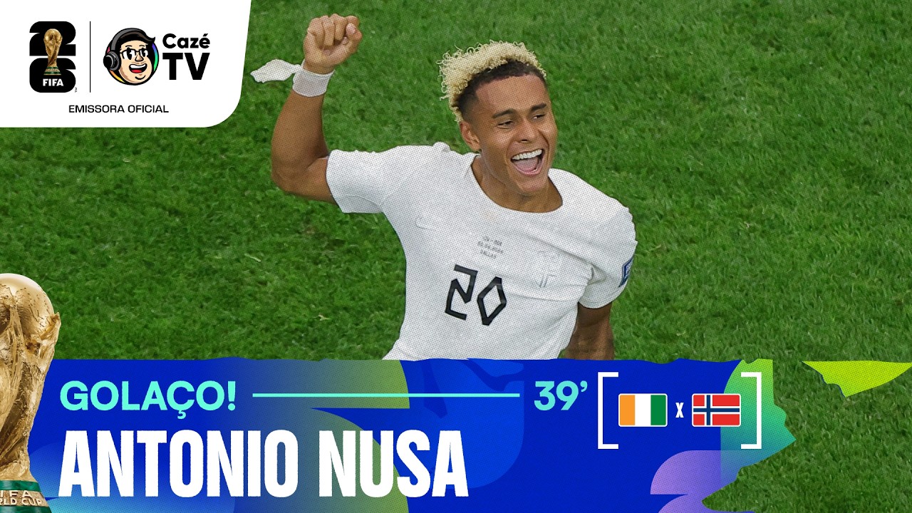 GOLAÇOOOOO! NUSA FAZ UMA PINTURA E ABRE O PLACAR PARA A NORUEGA CONTRA A COSTA DO MARFIM