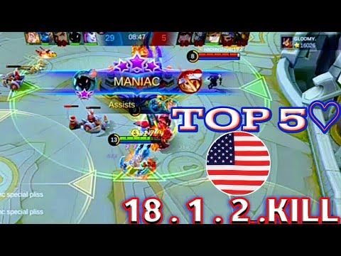 HYPERCARRY HELCURT MANIAC !! 8 MINUTES MAX LEVEL [ Top 5Global Helcurt ] MR D - Mobile Legends
