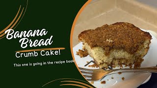 Banana Bread Crumb Cake | New Recipe | Bake With Me