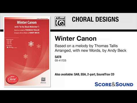 Winter Canon, arr. Andy Beck – Score & Sound