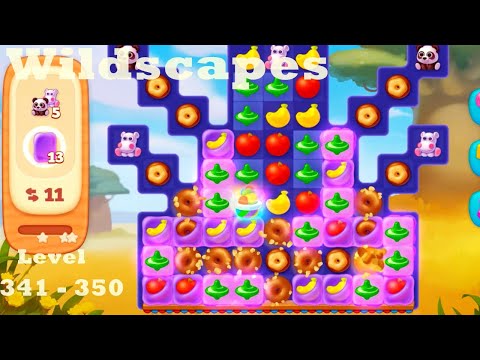Wildscapes Level 341- 350 HD Walkthrough | Gameplay | 3 - match game | ios | android | pc | app