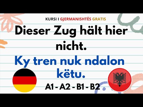 Fjalë dhe shprehje të përditshme Gjermanisht Shqip A1 A2 B1