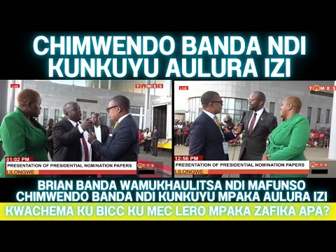 RICHARD CHIMWENDO BANDA NDI KUNKUYU AWULURA IZI LERO BRIAN BANDA ATAWAKHAULITSA NDI MAFUNSO AWA