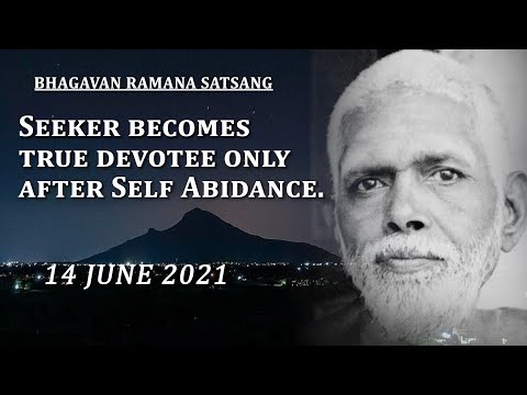 239. Bhagavan Ramana Satsang - Seeker becomes true devotee only after Self Abidance.