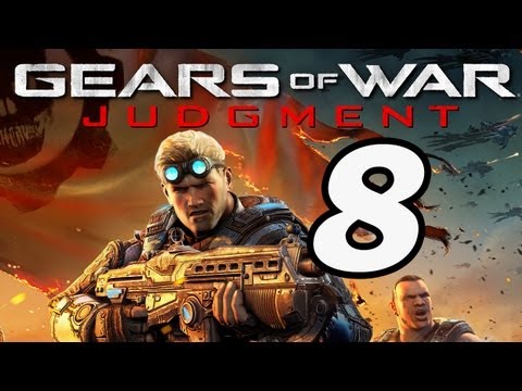 Gears of War Judgement Walkthrough Part 8: The Cliffs [HARDCORE] XBOX360/GAMEPLAY