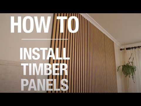 How To Install Timber Wall Panels - Bunnings Warehouse