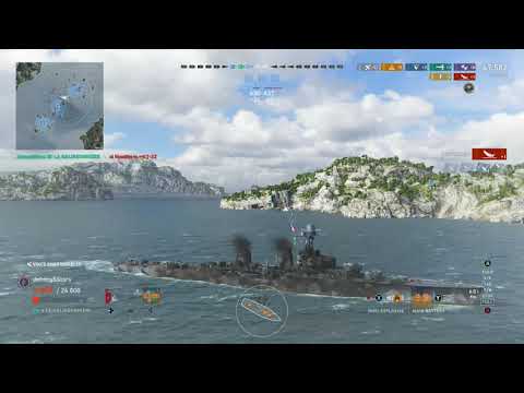 La Galissonniere Cruiser | World of Warships Legends Console | Epic luck