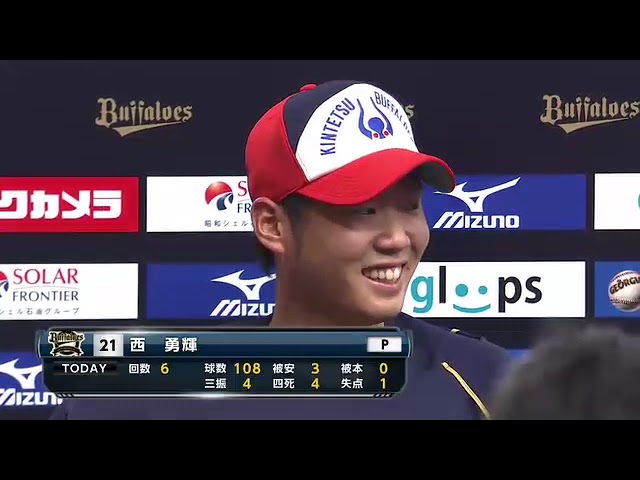 バファローズ・後藤光尊選手・西勇輝投手ヒーローインタビュー 4月20日 オリックス・バファローズ 対 福岡ソフトバンクホークス