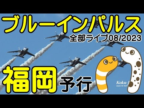 2023年 世界水泳選手権2023福岡大会 ブルーインパルス展示飛行 YouTubeライブ配信アーカイブのサムネイル