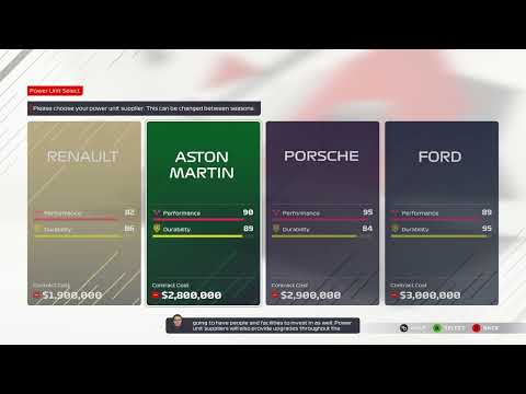 v1.01 More Power Units MyTeam Selection Screen | F1 2021 Mod