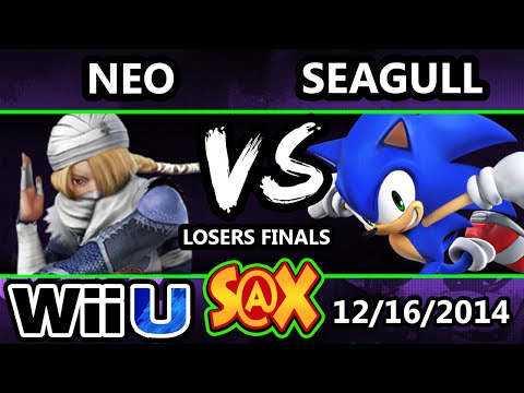 S@X - Neo (Sheik) Vs. VGz | Seagull (Sonic) SSB4 Losers Finals - Smash 4 Wii U